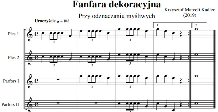 fanfara dekoracyjna